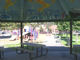 Inside the pavillion